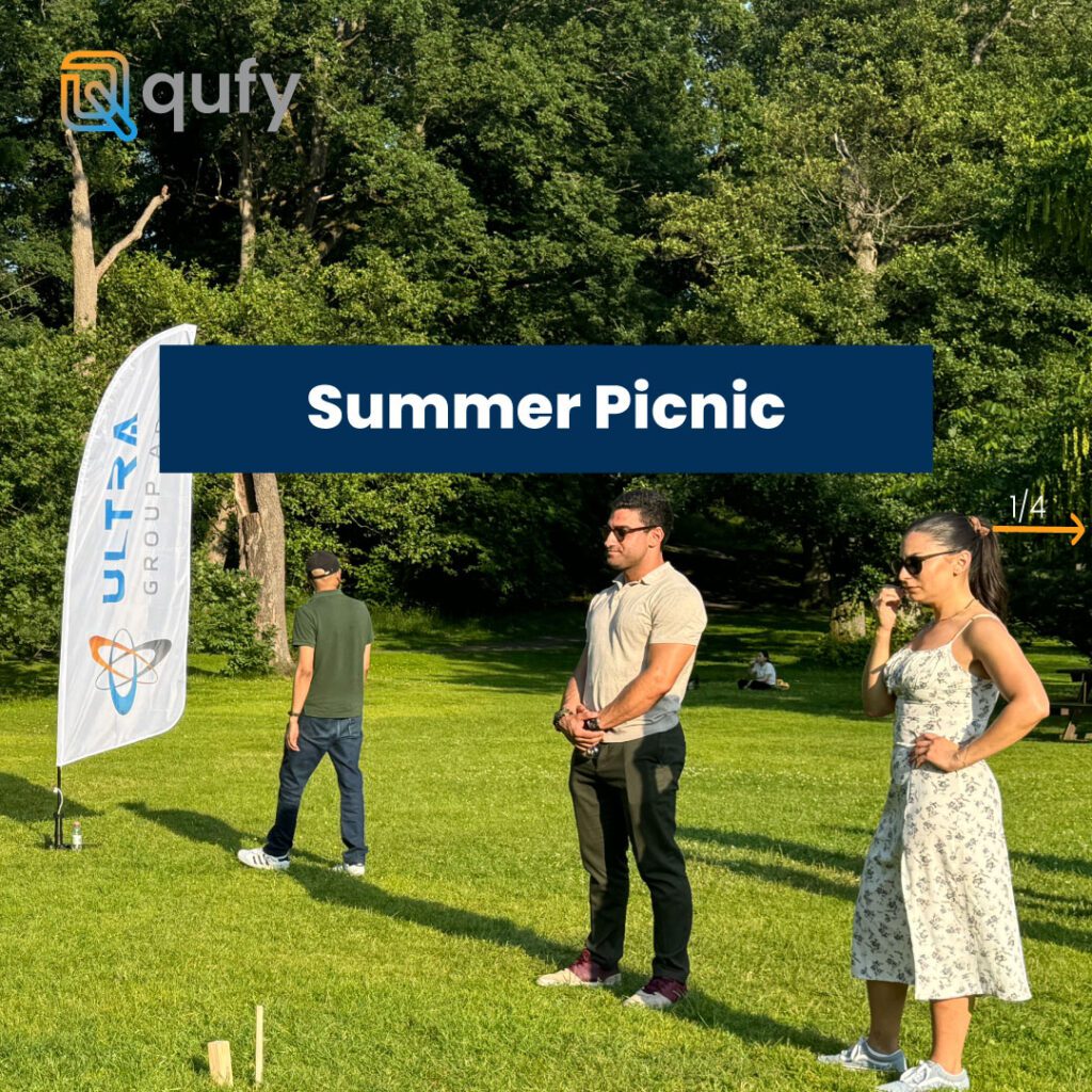 QUFY had picnic with other Ultra Group companies at Slotsskogen